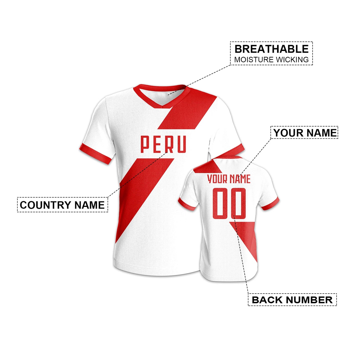 Peru Football Jersey
