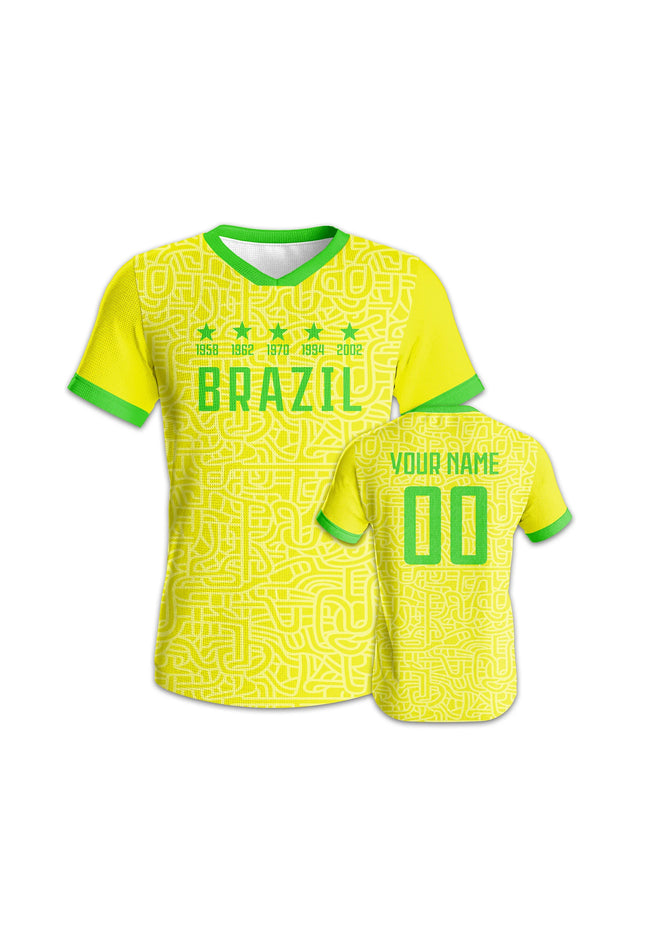 Brazil Custom Football Jersey