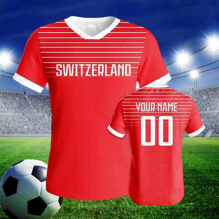 Switzerland Custom Football Jersey