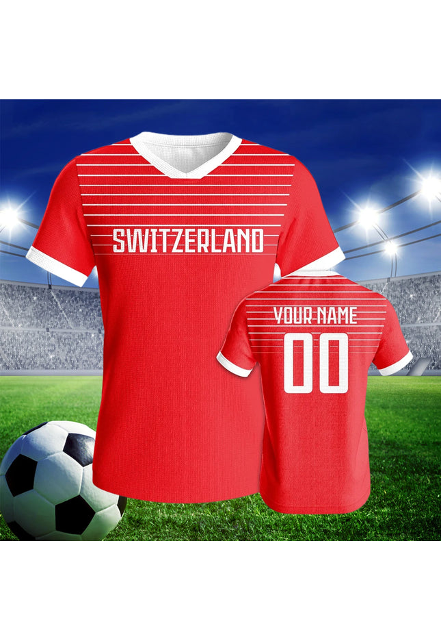 Switzerland Custom Football Jersey