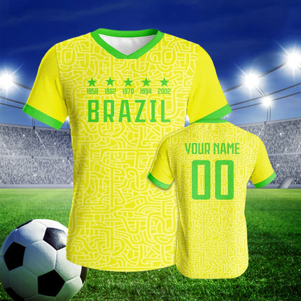 Brazil Custom Football Jersey